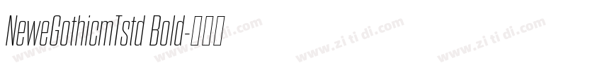 NeweGothicmTstd Bold字体转换